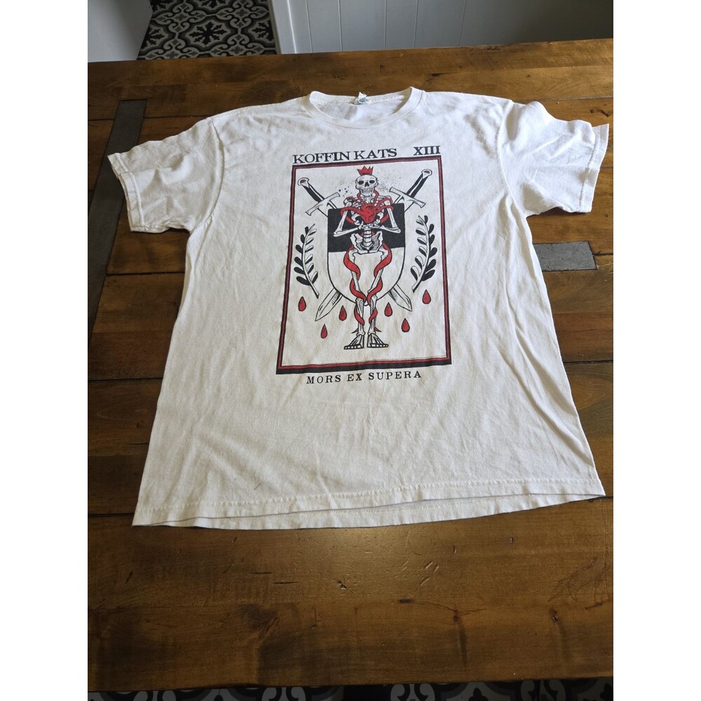 koffin kats mors ex supera tarot shirt vintage 2000s psychobilly delta large